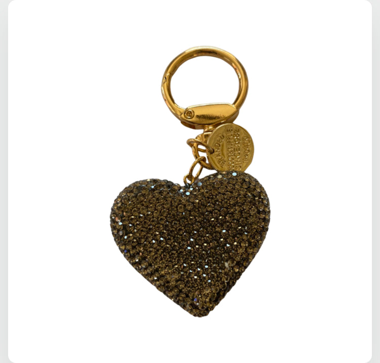 Bling Heart Keychains