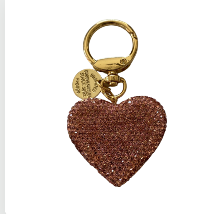 Bling Heart Keychains