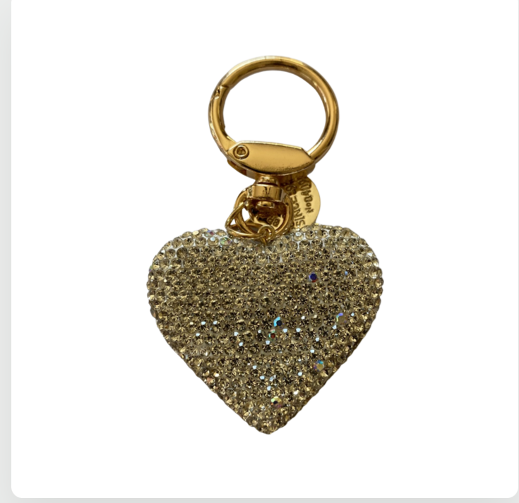 Bling Heart Keychains